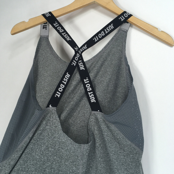 Nike S Tank Dry Training Elastika Cross Back Gray - Picture 5 of 8